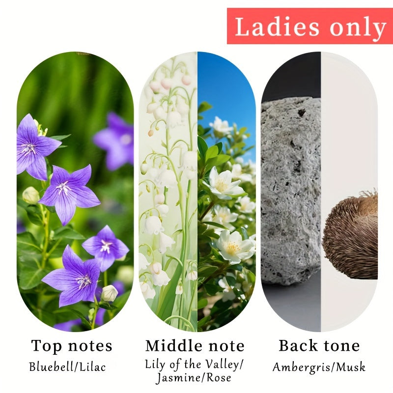 Bálsamo de perfume sólido de lavanda sin alcohol con aceite de coco, de larga duración, ideal para viajar, para mujeres