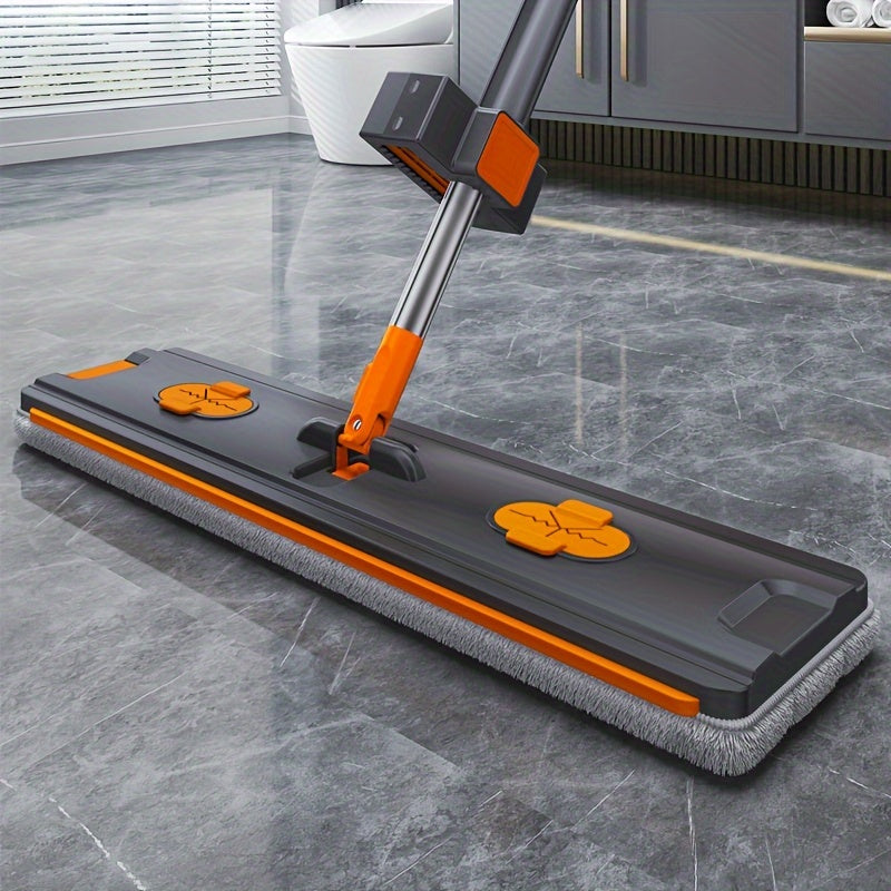 Oson tozalash - Oson tozalanadigan o'z-o'zidan siqiladigan tekis mop to'plami - 360° aylanish, qo'l bilan ishlatmasdan mikroto'qimalar yostiqlari, yashash xonasi, yotoqxona, hammom va oshxona uchun