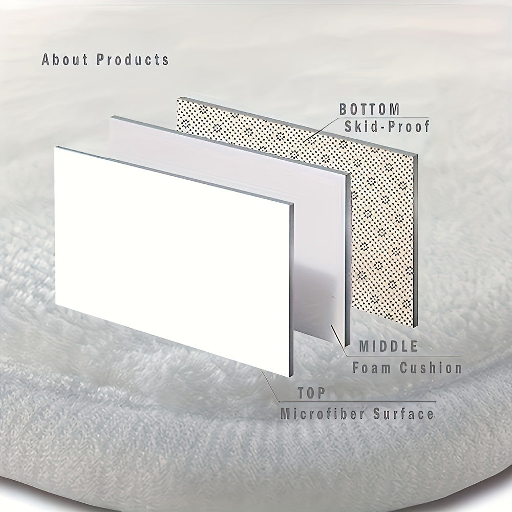 3D Visual Illusion Rug Non-Slip Polyester Bedroom Living Room Decor 0.99cm Thick