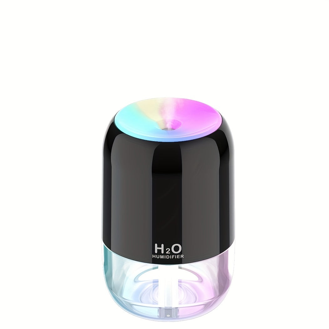 Colorful Running Light Car Humidifier Night Light for Desk Bedroom Ultrasound Air Diffuser