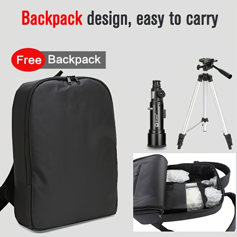 Adults' 70mm Aperture 400mm AZ Refractor Telescope for Astronomy and Stargazing with Smartphone Adapter