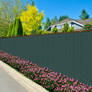 Green Privacy Fence with 6-Pin Encryption 90% Shading Aluminum Buckles 4 Corner Protectors