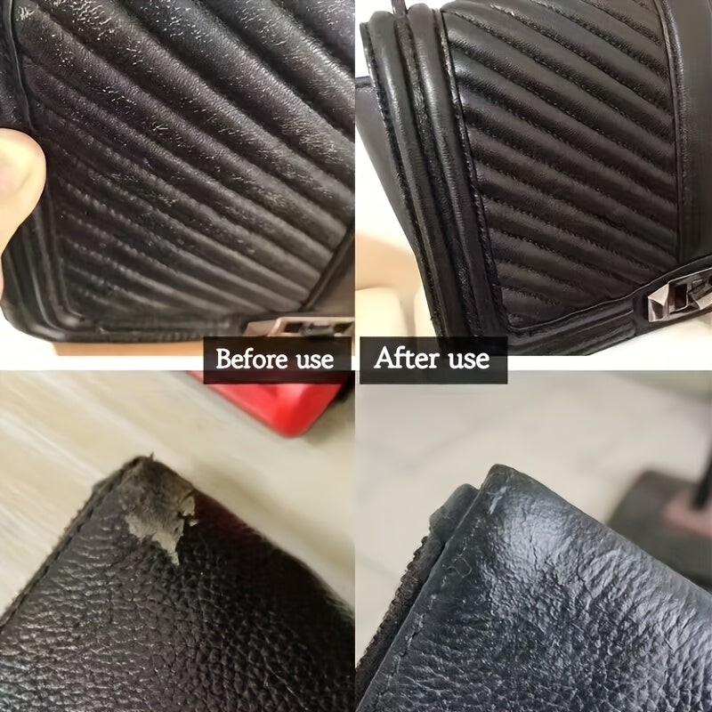 Leather Repair Touch-up Paint for Black Leather Car Seats and Steering