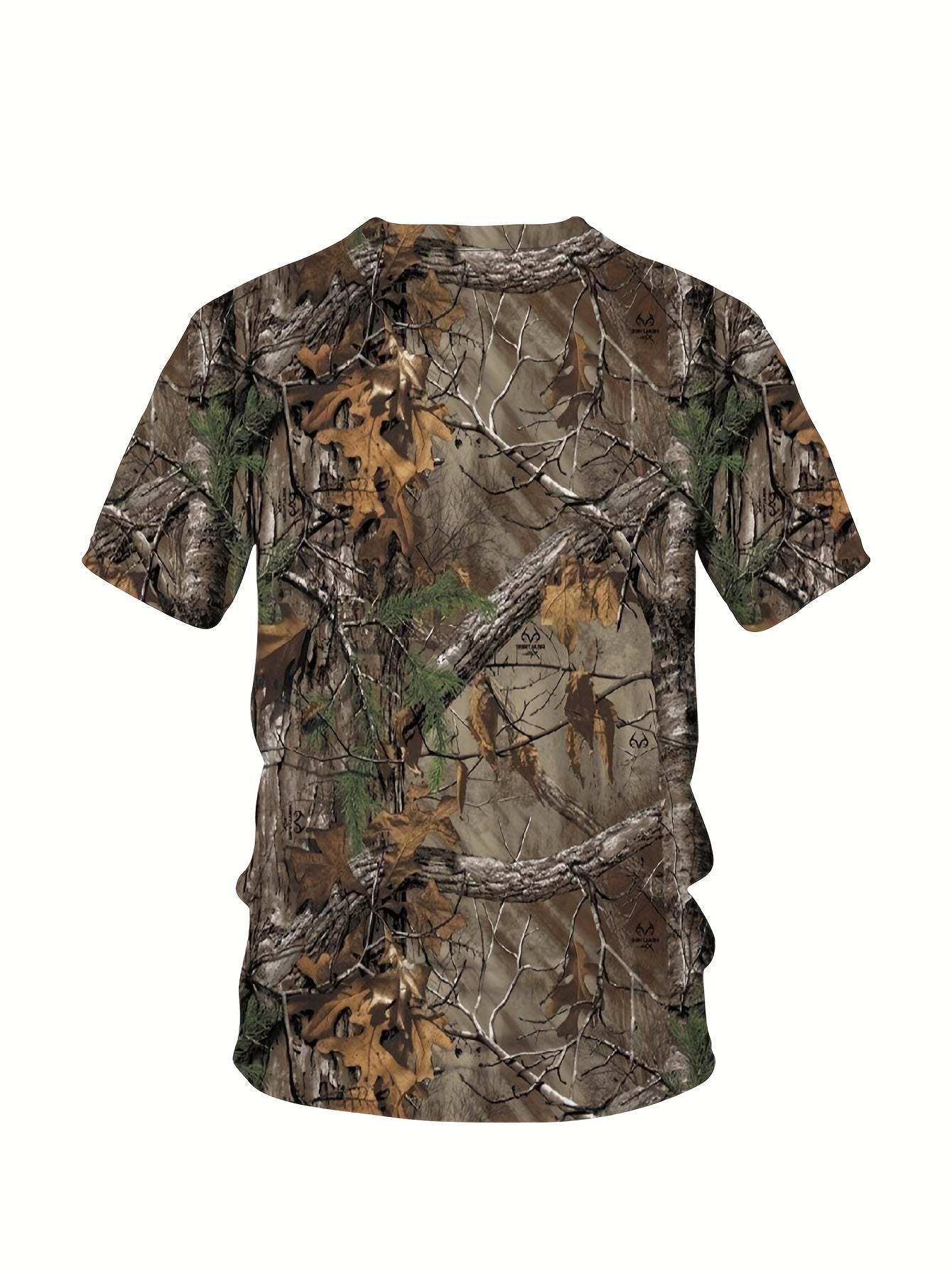 Men's Summer T-Shirt Short Sleeve 3D Print Breathable Polyester Casual Large