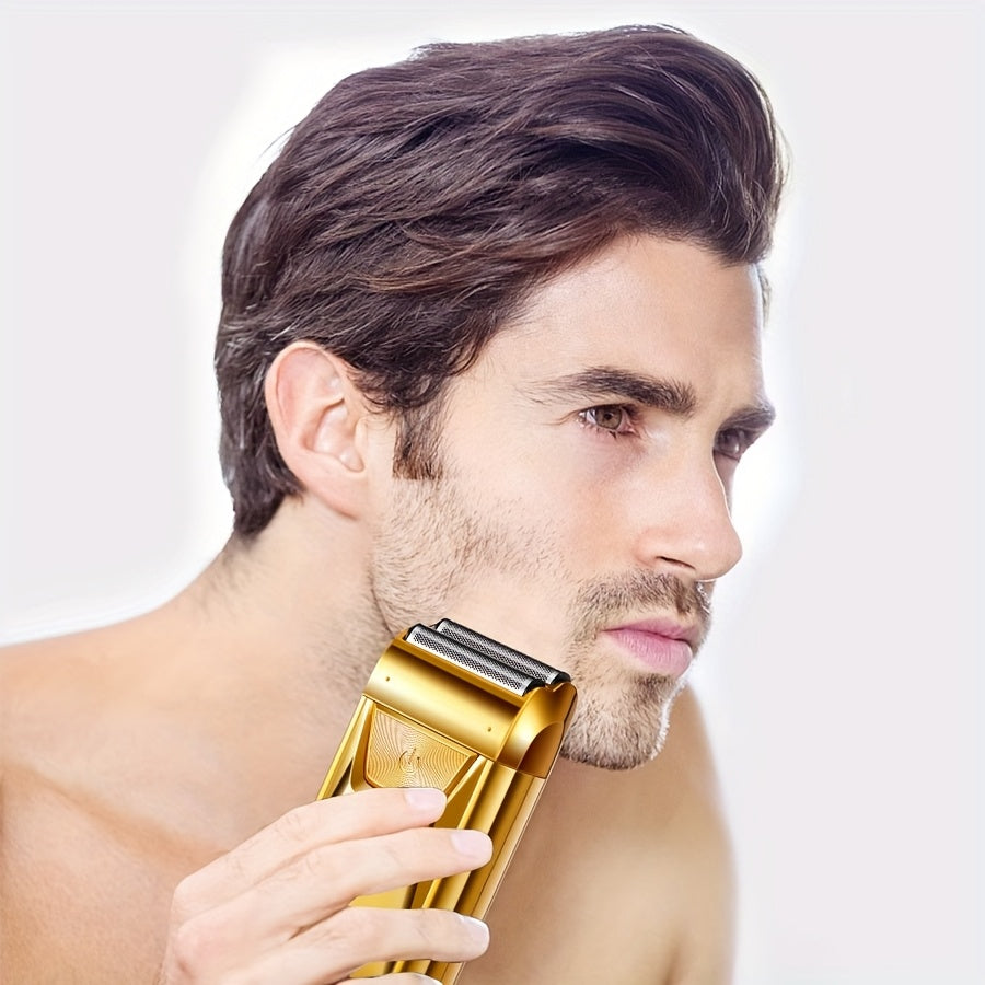 Перезаряжаемая электрическая фольговая бритва для мужчин, идеально подходит для Дня отца.