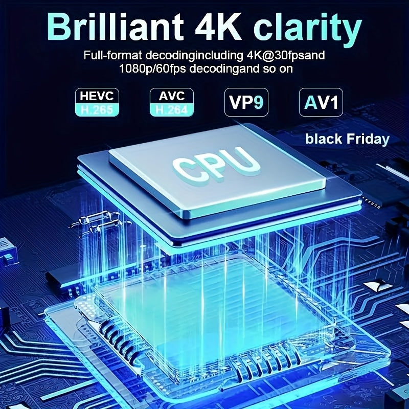 High-Definition 4K WiFi LED Projector for Indoor Outdoor Gaming Camping