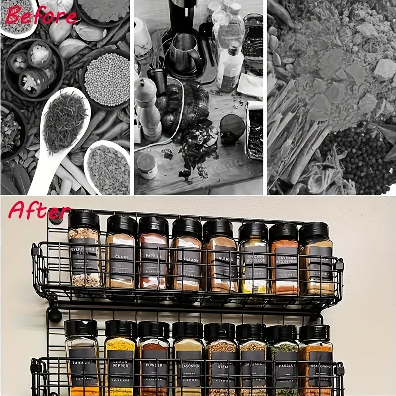 Qopqoqlikni ta'minlovchi ziravorlar idishlari 3.5oz, qora vintli qopqog'lar bilan, 6 yoki 12 ta paket