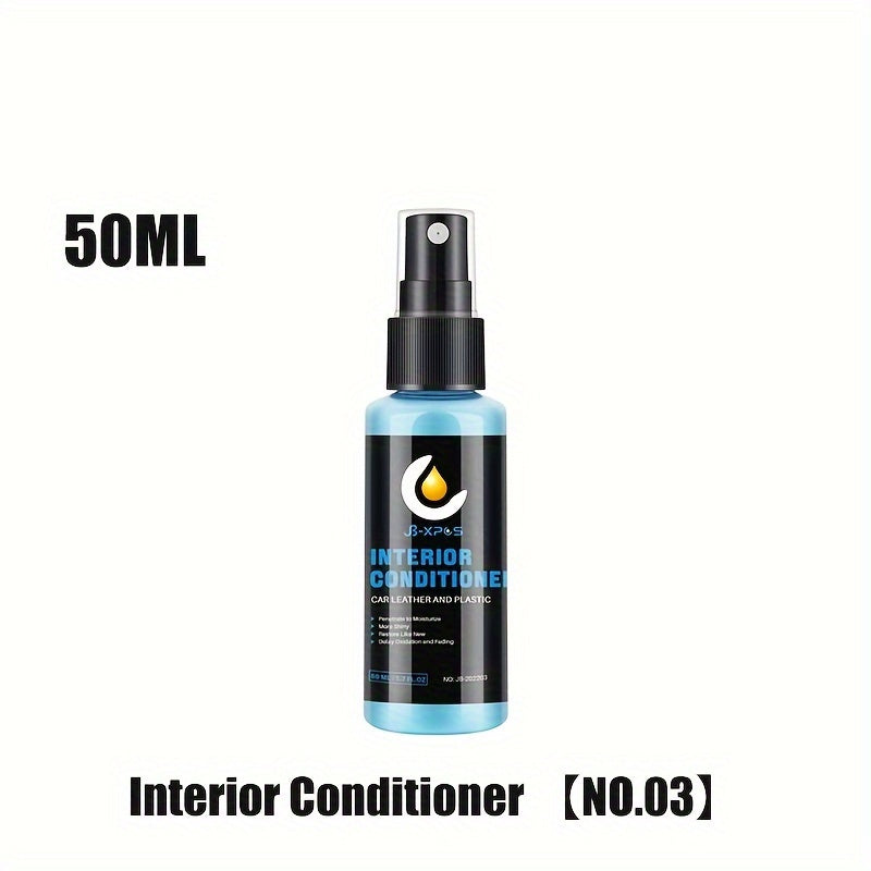 Recubrimiento líquido para el interior del coche para la restauración de plástico y cuero sintético. Protege contra la oxidación y la decoloración.