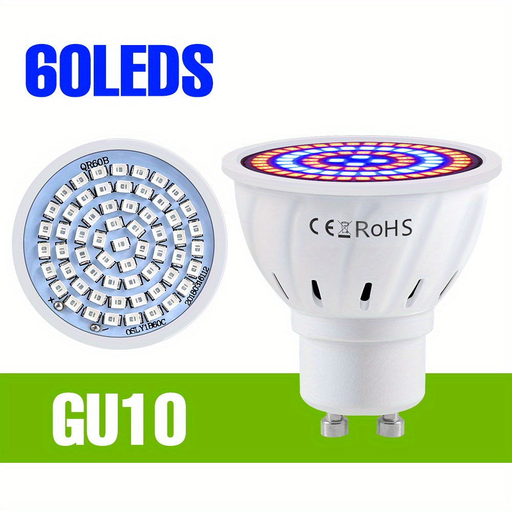 E27 LED Grow Light Bulb Full Spectrum Hydroponic Indoor Plant Lighting Red Blue UV IR 48/60 LEDs