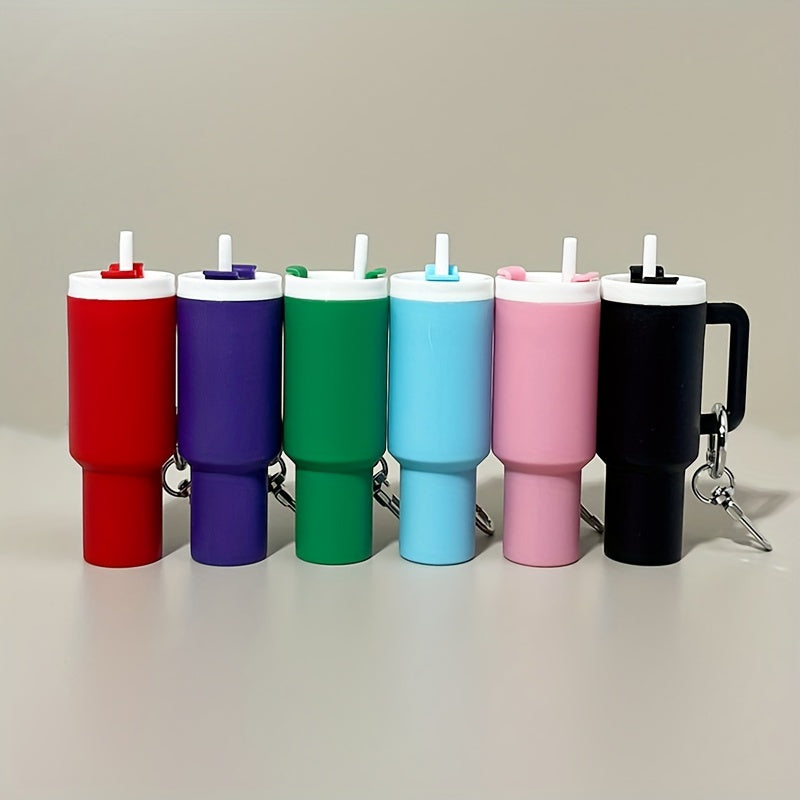 Mini Cup Keychain with Storage for Lipstick and Small Items, Cute Gift