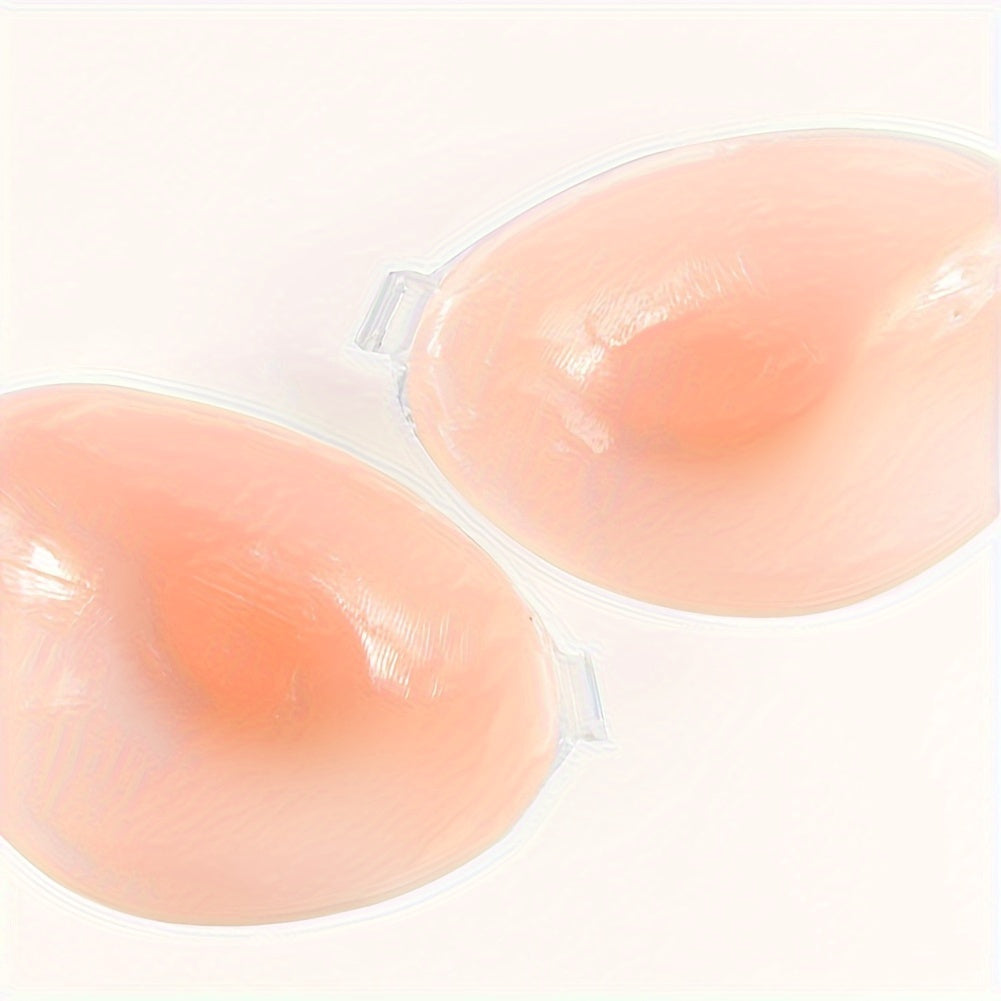 Seamless Strapless Push-Up Silicone Bra for Women Invisible Stick-On Lift Bra