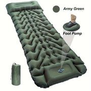 Inflatable Sleeping Pad with Pillow Pump and Repair Kit for Camping Travel Hiking