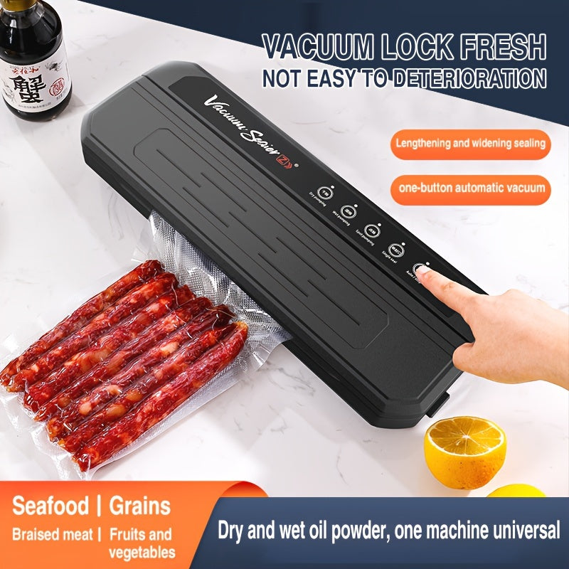 Electric Food Sealer with 30cm Extended Sealing Automatic Plastic Bag Sealing and Packaging