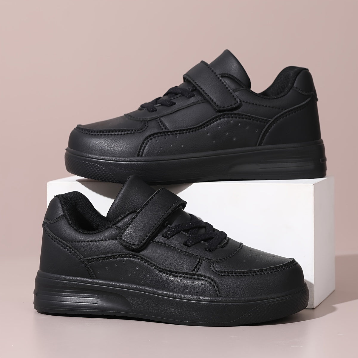 Kids Sneakers Breathable Fabric Lining Non-Slip EVA Sole Casual Sports Shoes for Boys and Girls