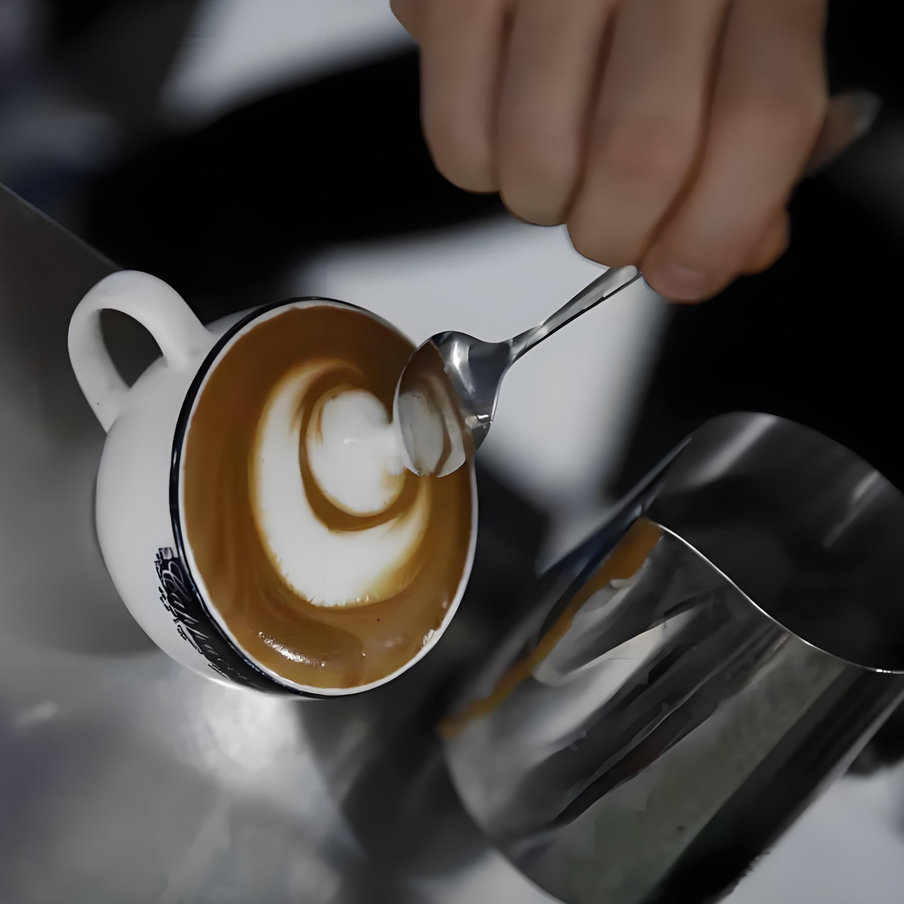 Stainless Steel Carved Spoon for Coffee Jam Soup Gift Idea