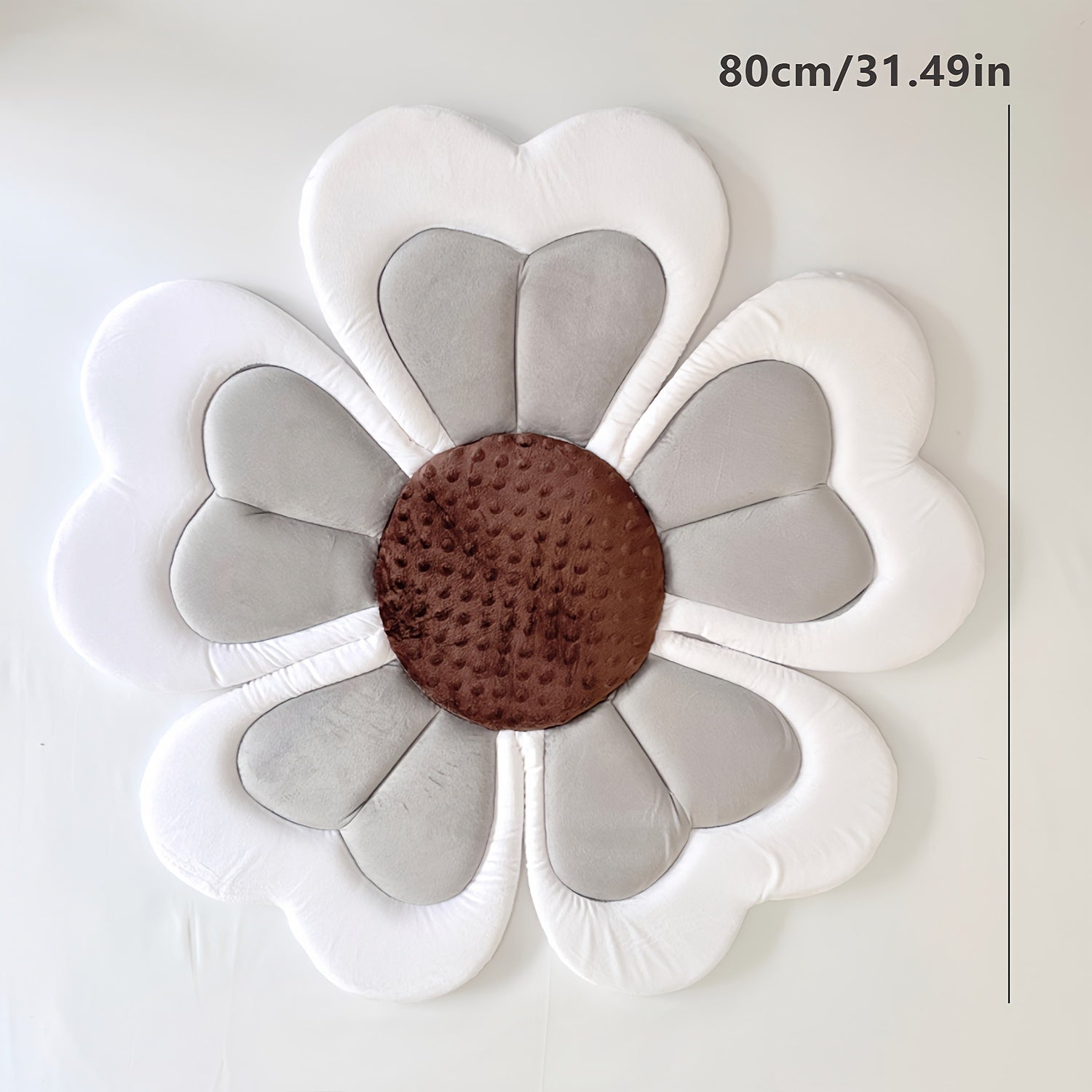 Flower Bath Mat with Cushioned Surface and Multi-Function Design