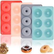 Silicone Donut Mold 6-Cavity Baking Cake Pudding Jelly Chocolate Soap Resin