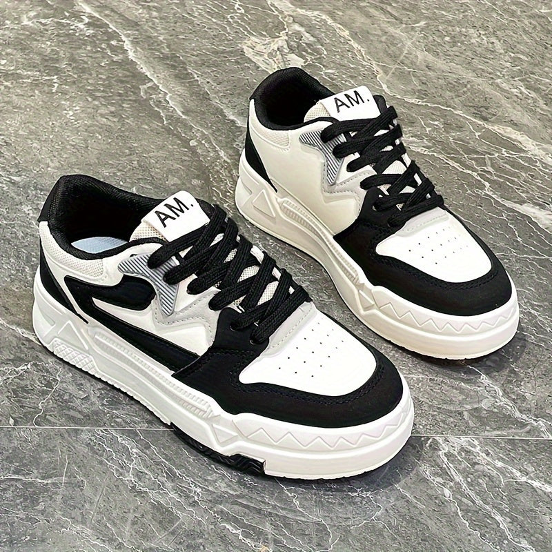 Women's Plus Size Canvas Sneakers with Lace-Up Closure Low Top All-Season