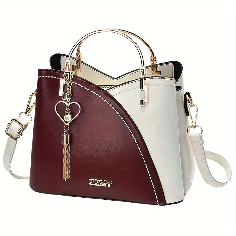 Onalar kuni sovg'asi: zamonaviy onalar uchun qarama-qarshi ranglarda uslubiy kichik yelka sumkasi, Pasxa uchun mukammal.