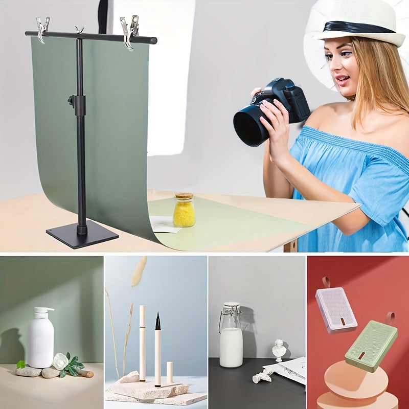 6pcs Double-Sided Morandi Color Photography Background Paper 87x57cm Waterproof Reusable Flat Lay Backdrops