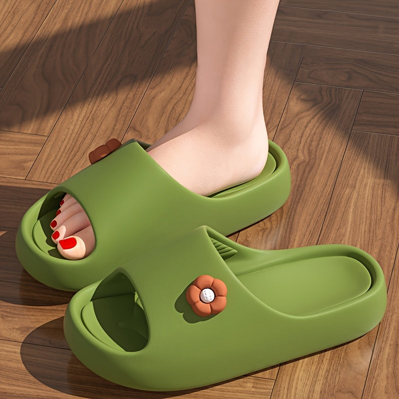 Ayollar uchun engil EVA gullari bilan slaydlar, ichki va tashqi sharoitda kundalik kiyim uchun