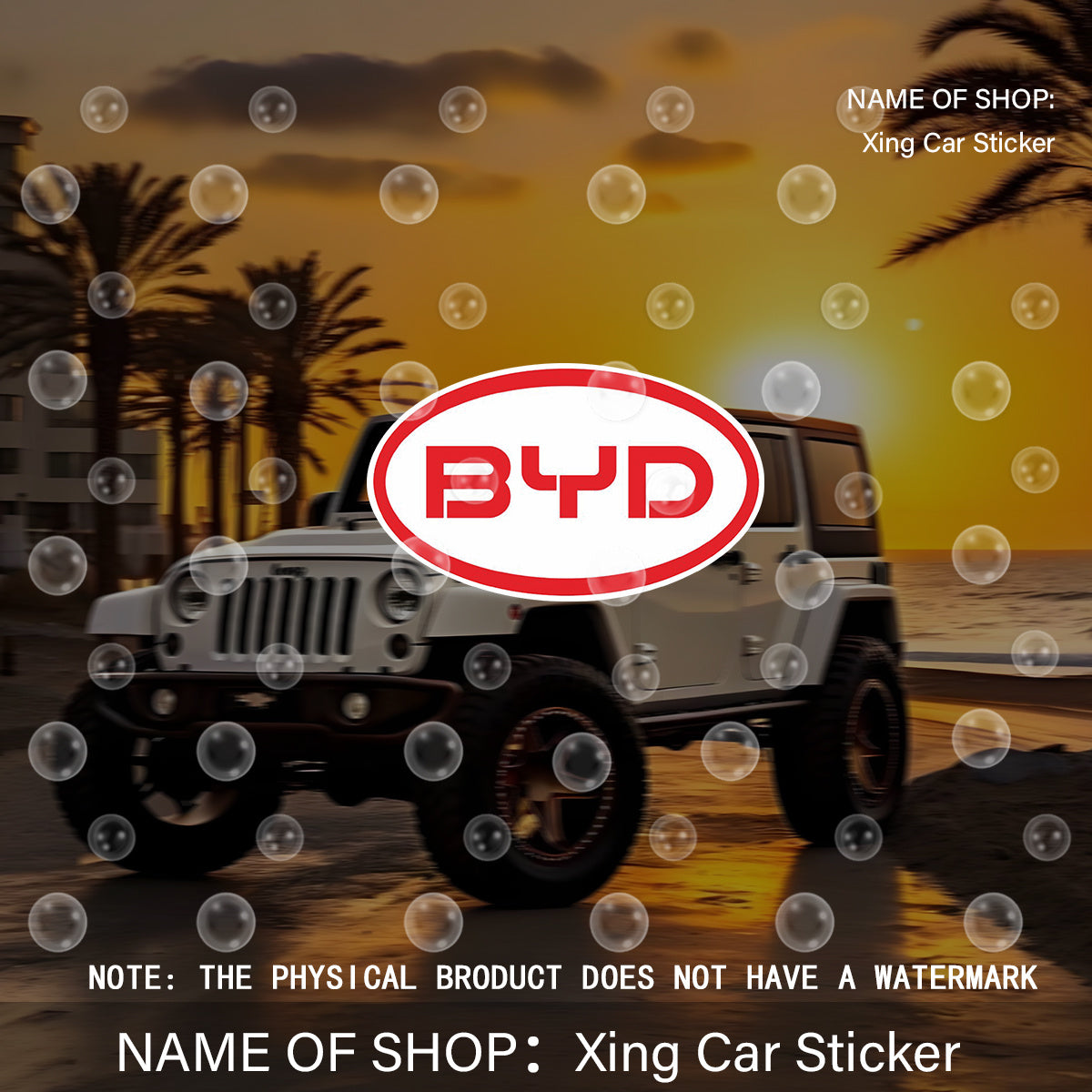 Waterproof Vinyl Sticker Scratch-Resistant Decal for Cars Laptops and More