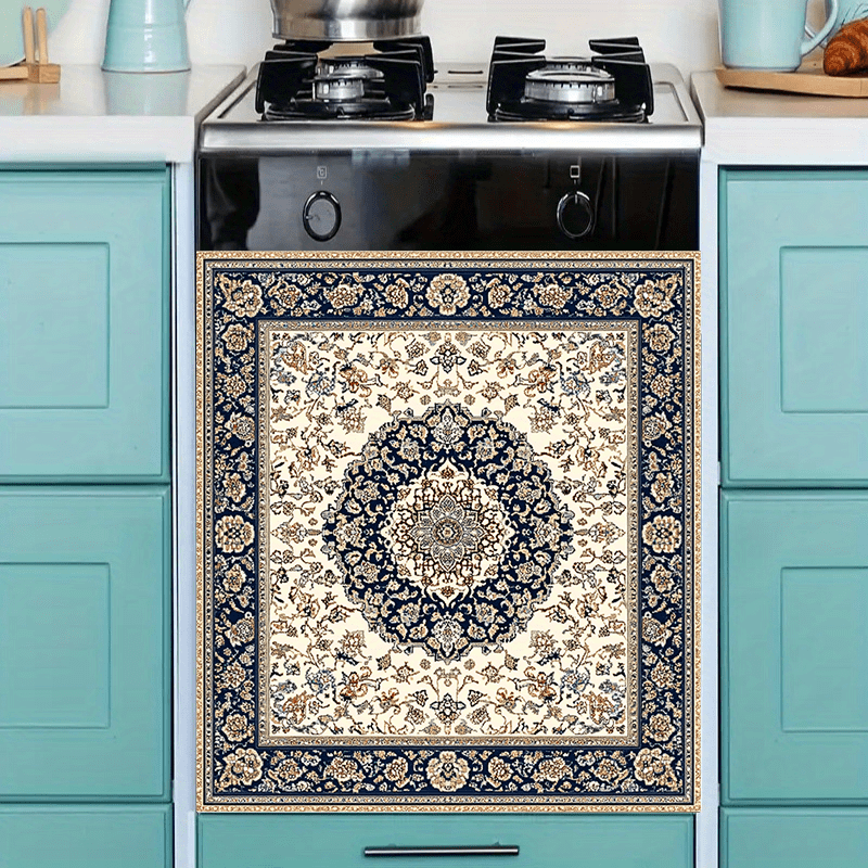 Fors tilida qoplangan idish-tovoq magnitli gull naqshli suv o'tkazmaydigan yog'ga chidamli 58.5x65cm dekorativ qopqoq