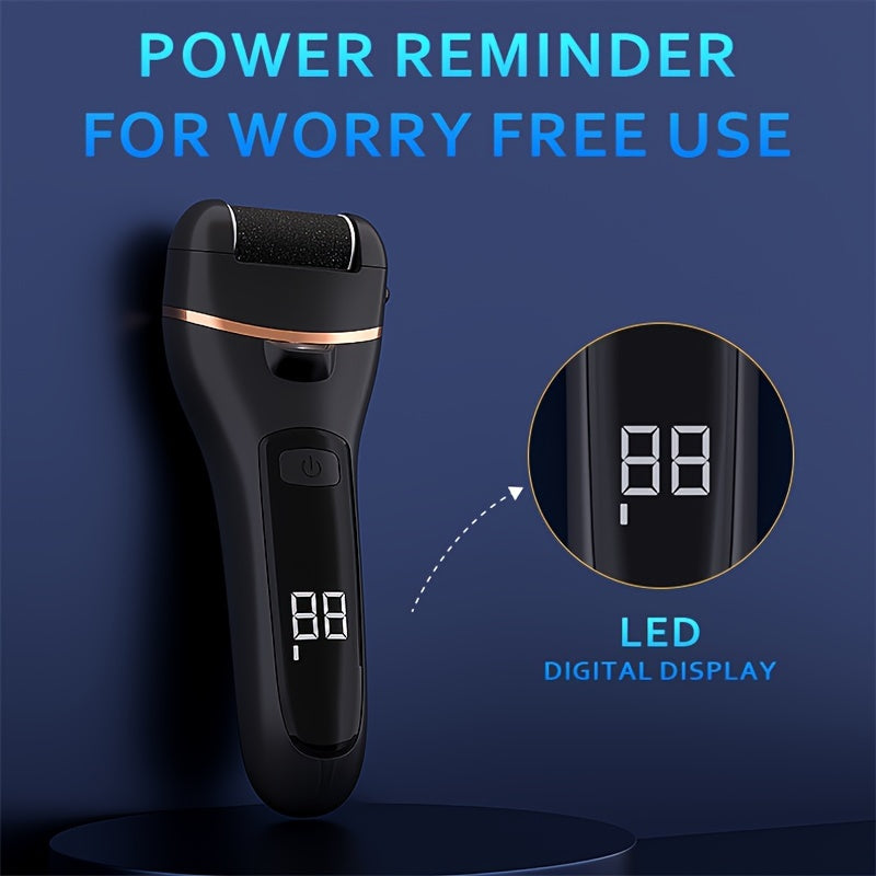 Rechargeable Electric Foot Grinder with Adjustable Speeds for Pedicure and Self-Care