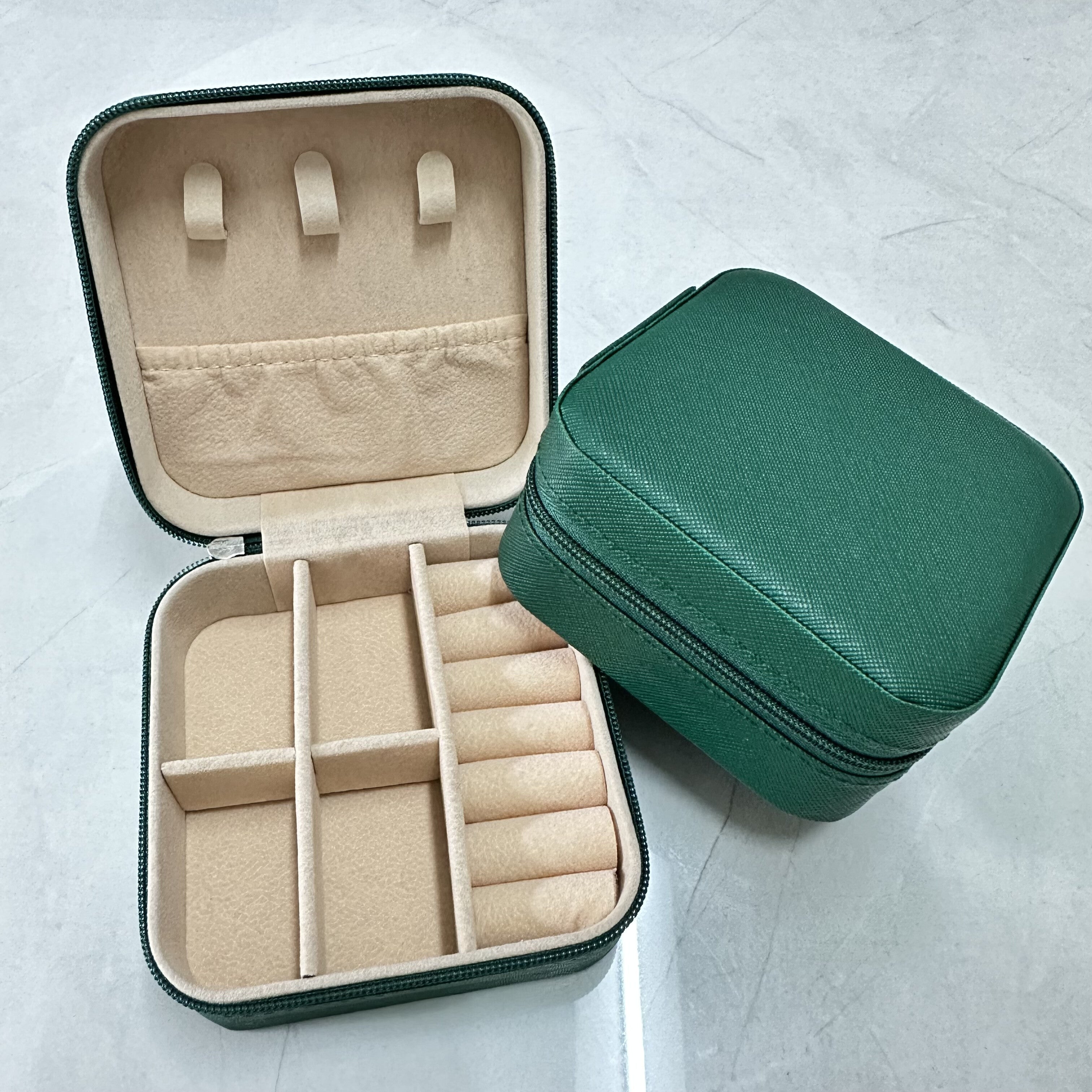 Portable Leather Jewelry Organizer for Earrings Rings and Necklaces