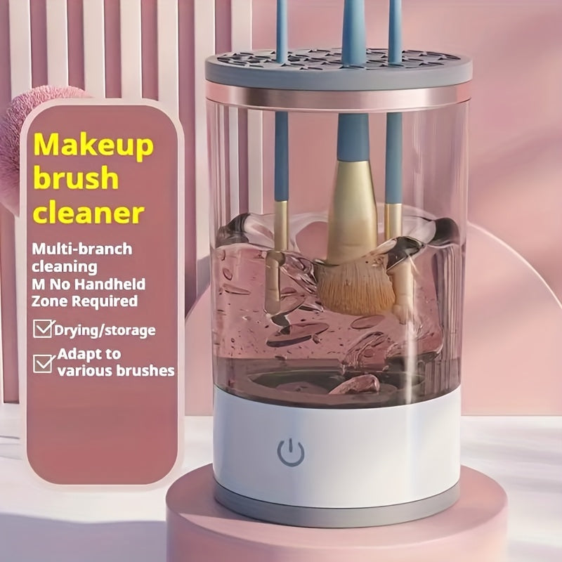 Electric Makeup Brush Cleaner USB Powered Hands-Free Travel and Home Use