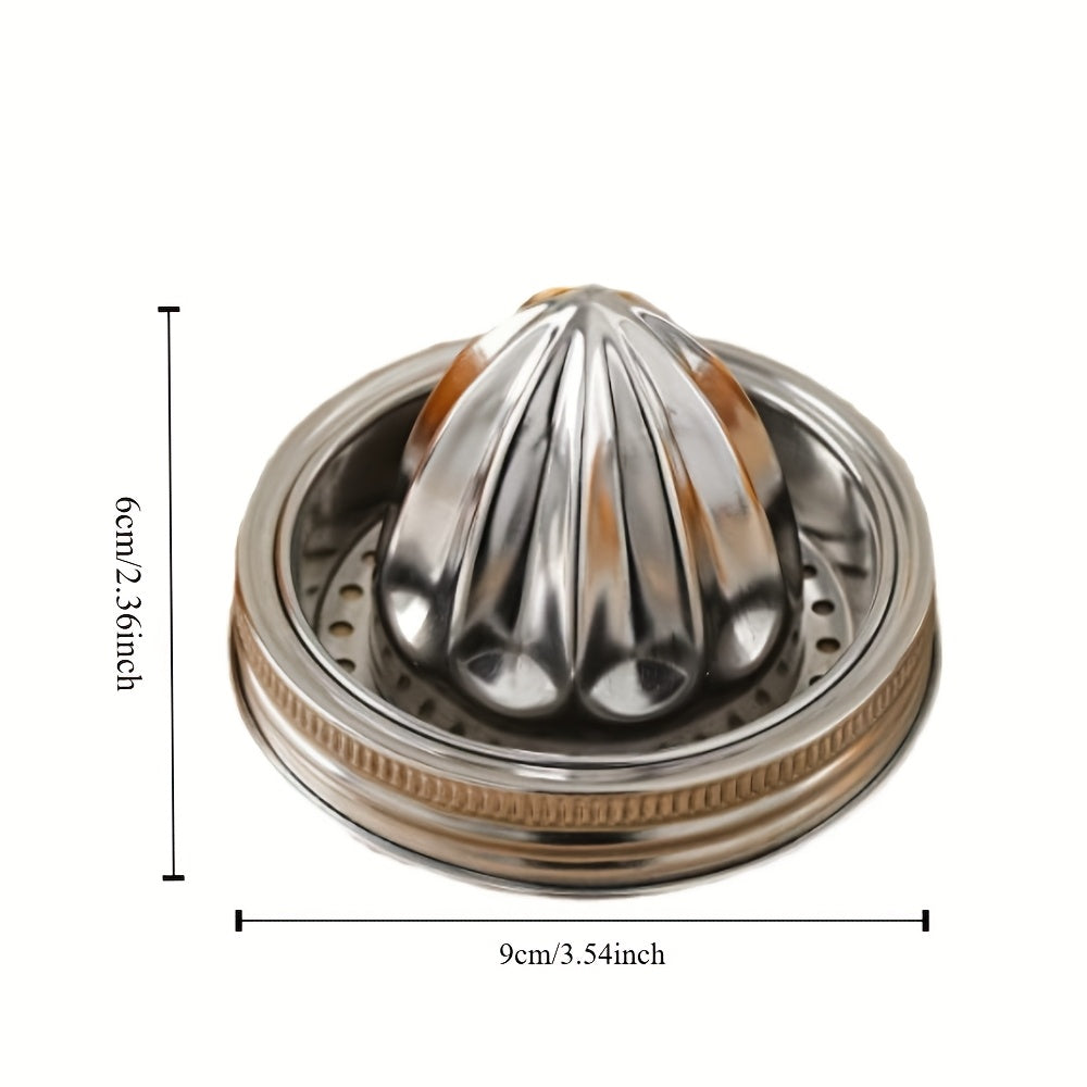Stainless Steel Lemon Squeezer Juicer with Bowl Portable Easy to Use