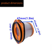 5-Pack Vacuum Filters for Wandvac Replacement Durable Plastic Paper Compatible Models