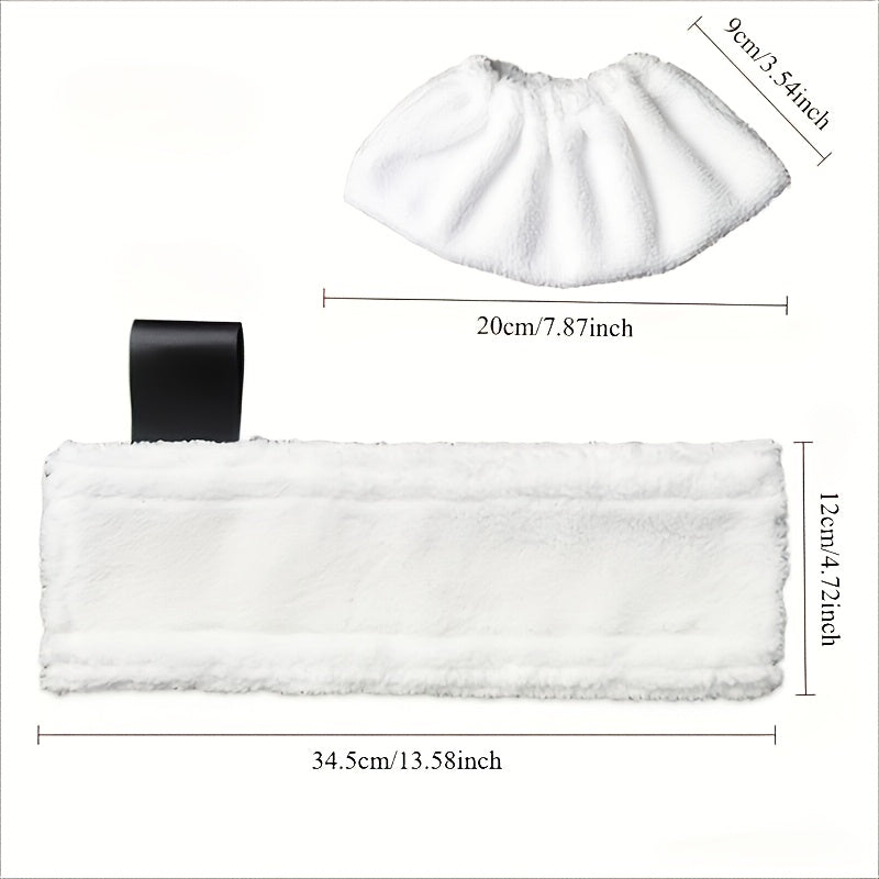 Microfiber Steam Mop Cloth Replacement for Easyfix SC2 SC3 SC4 SC5 White Washable Pad