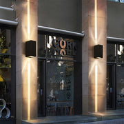 Luz de pared LED exterior de 3W 6W, a prueba de agua, negro, para jardín, porche, interior y exterior