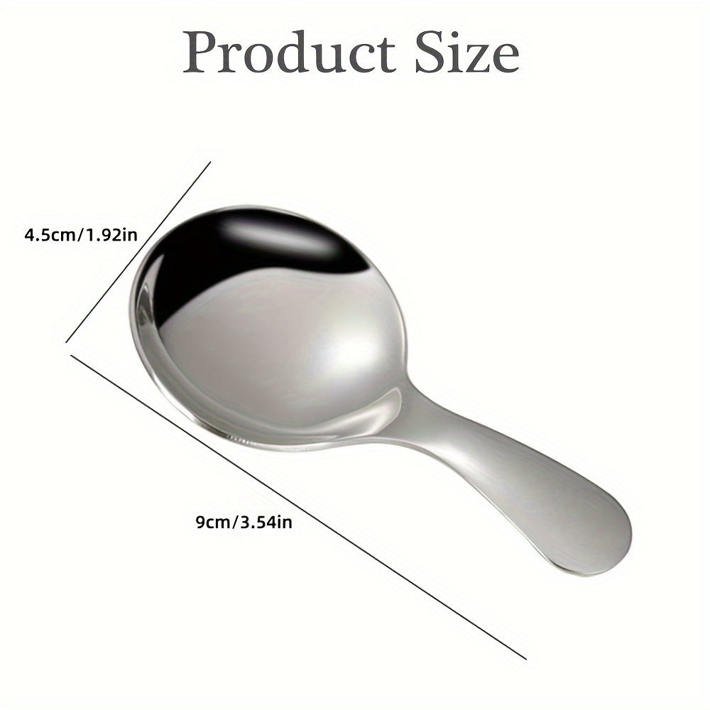 Stainless Steel Mini Spoon with Short Handle for Coffee Tea Condiments