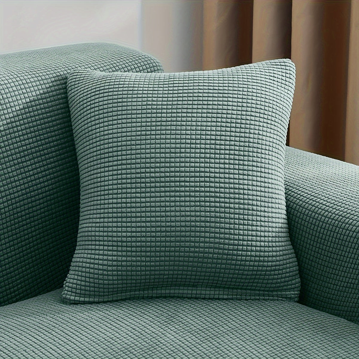 Чехол на подушку из полярного флиса с жаккардовым узором, пылезащитный и устойчивый к царапинам от кошек для декора гостиной и спальни