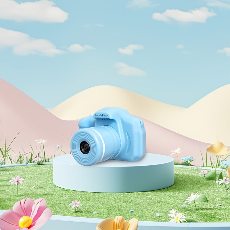 Kids Digital Camera with Long Lens 32GB Memory Card for Children Ages 3-12 Pink Purple Blue Black