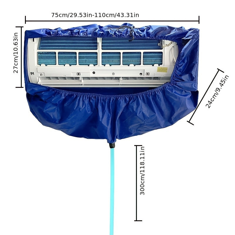 Thickened Air Conditioner Cleaning Hood with Water Collection Bag Universal Size 1.5P No Electricity