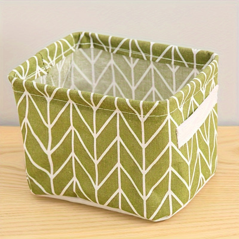 Kanvas saqlash savatlari stol, yotoqxona, kosmetika, paypoq, kir yuvish uchun tashkil qilish uchun, xalqaro uslub