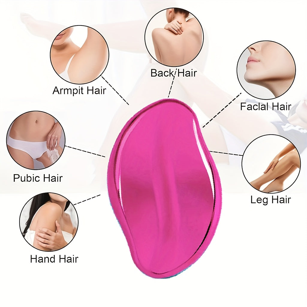 Unisex Crystal Hair Removal Tool Painless Exfoliation Waterproof Blue/Pink