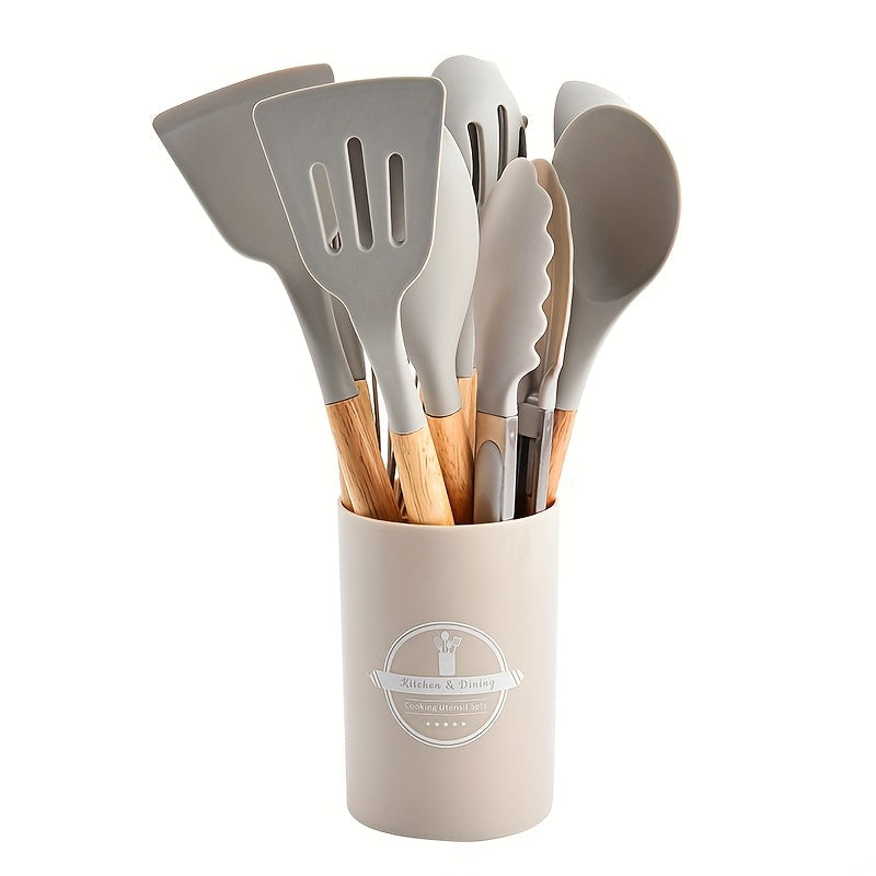 Silicone Kitchen Utensil Set Non-Stick Heat-Resistant Cooking Tools