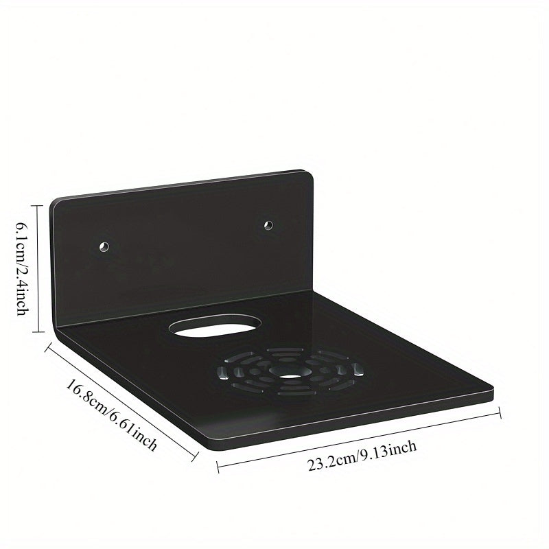 Organizador de montaje en pared para electrónica con material plástico para almacenamiento de TV, enrutador, decodificador y cámara