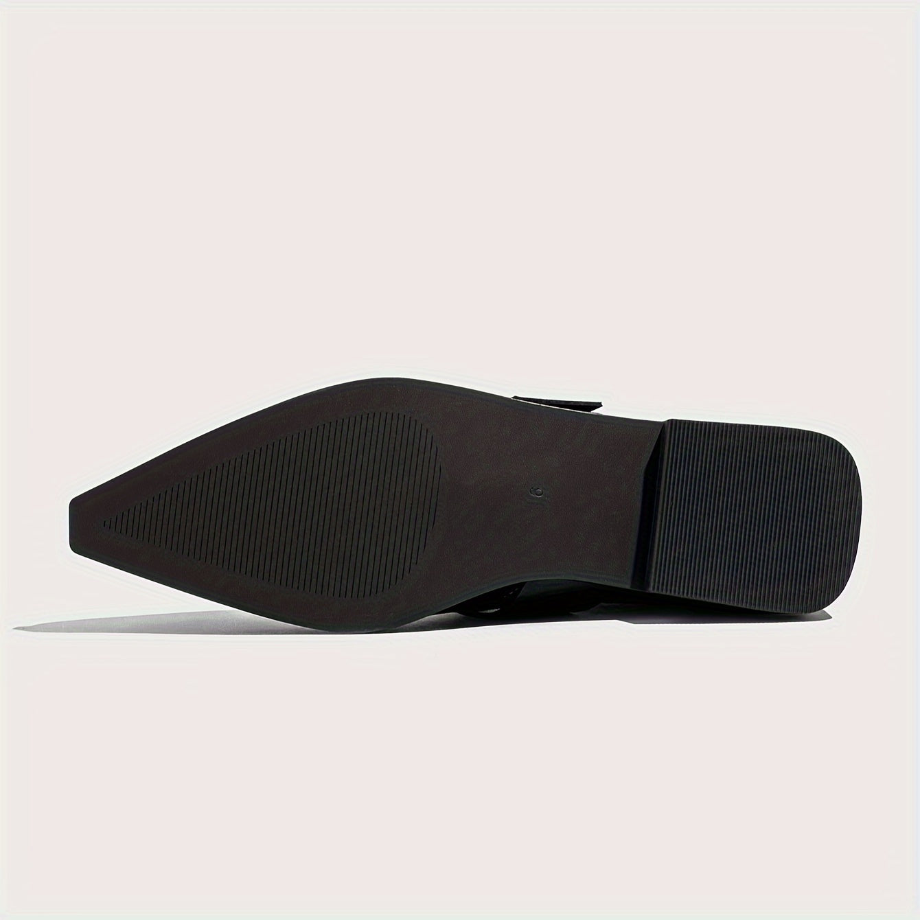 Women's Stretch Slip-On Ankle Booties with Buckle Flat Heel Pointed Toe