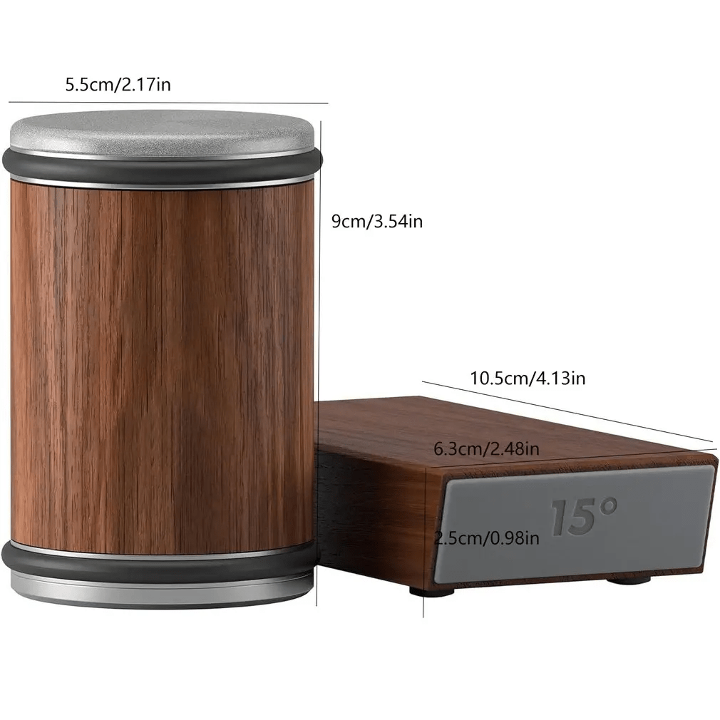 Afilador de cuchillos magnético con soporte giratorio y kit de piedra de afilar de diamante para cocina