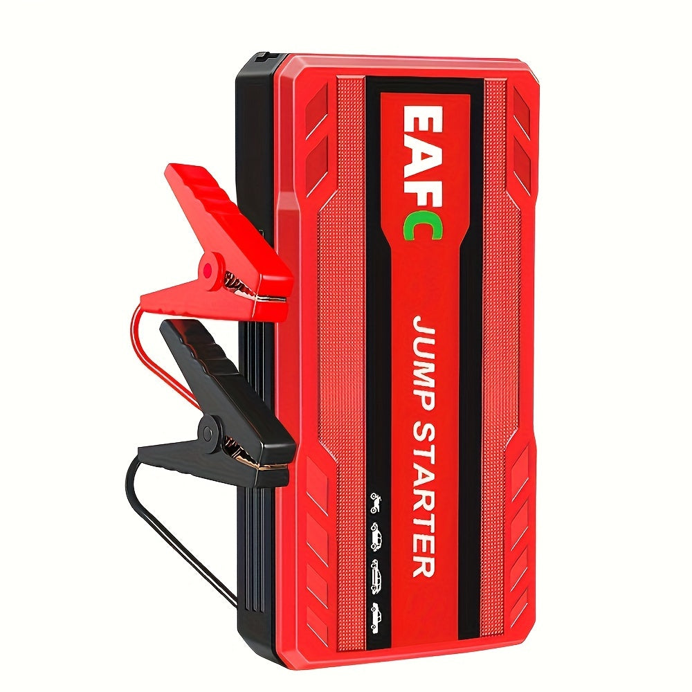 Portable Car Jump Starter with LED Light Supports Gasoline Cars Up to 3.0L