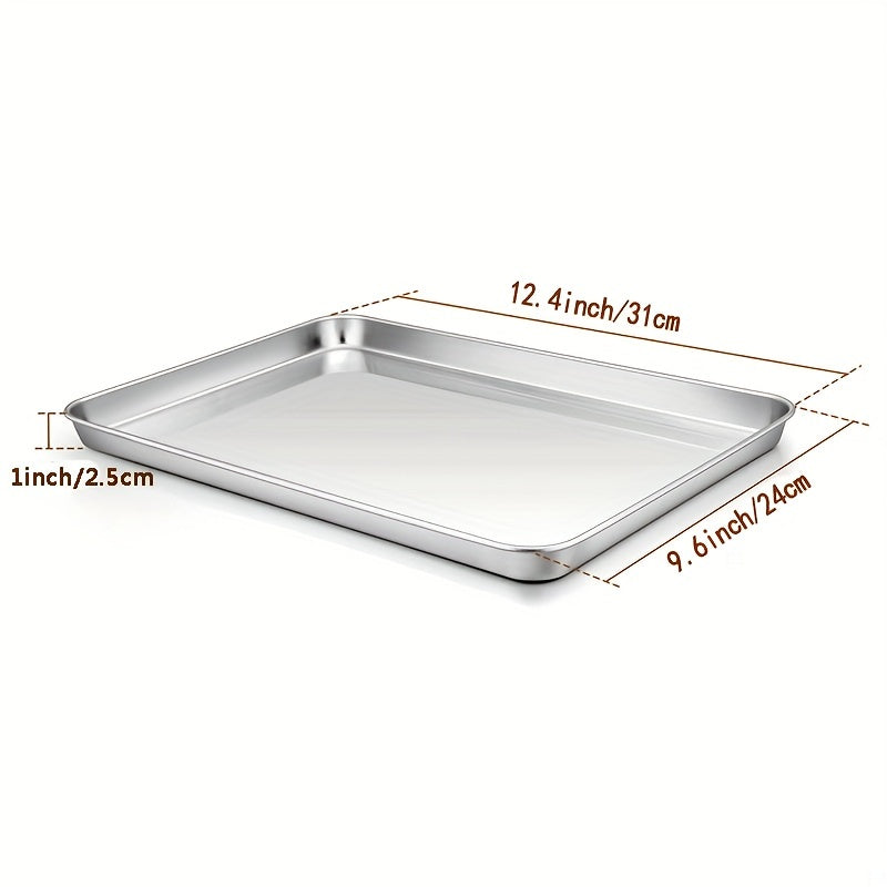 Stainless Steel Baking Sheet and Cooling Rack Set for Cookies and Vegetables