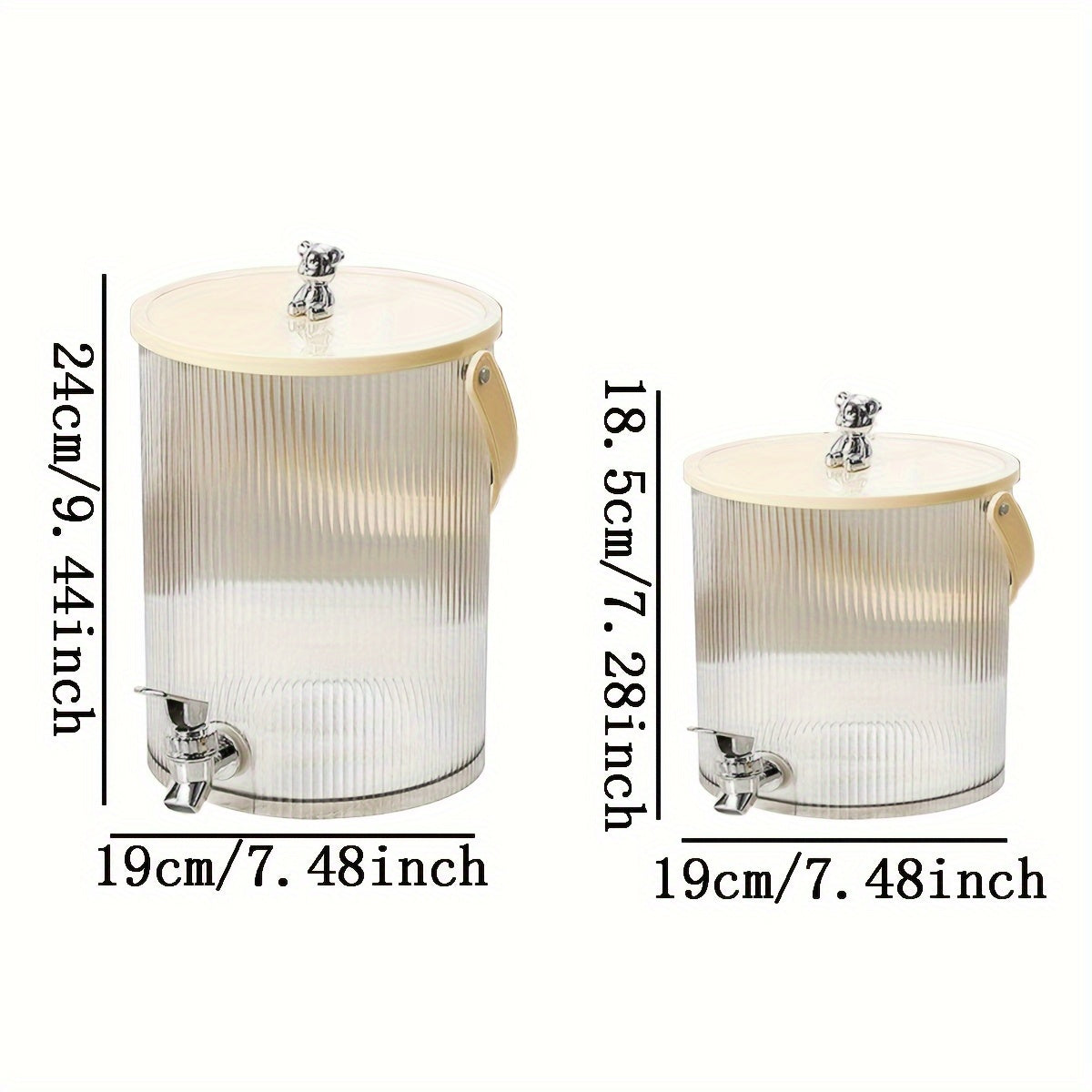 Plastik ichimlik tarqatuvchisi - partiyalar va yotoqxonalarga mo'ljallangan. Yuqori haroratga chidamli muz idishi, sovuq ichimliklarni elektr energiyasiga ehtiyoj sezmasdan xizmat qilish uchun ajoyib.