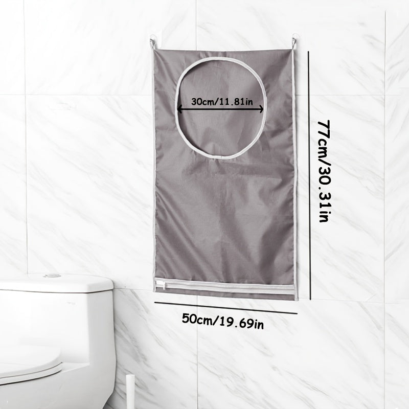 cesta de ropa sucia de pared con asas, bolsa de almacenamiento de tela de gran capacidad para baño o hogar
