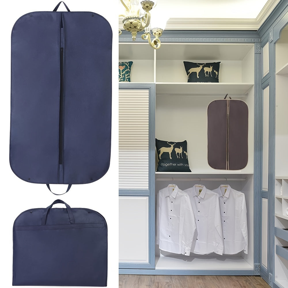 Foldable Garment Cover for Bedroom Closet Moisture-Proof Suit Bag Non-Woven Fabric