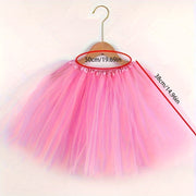 Adult Tutu Skirt Ballet Dance Costume Four-Layer Polyester Tulle Puffy Skirt